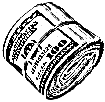Illustration of a Wad of Money